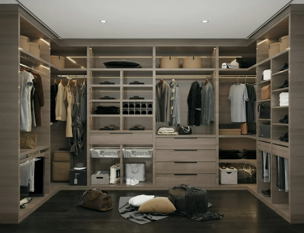 luxury walk-in closet