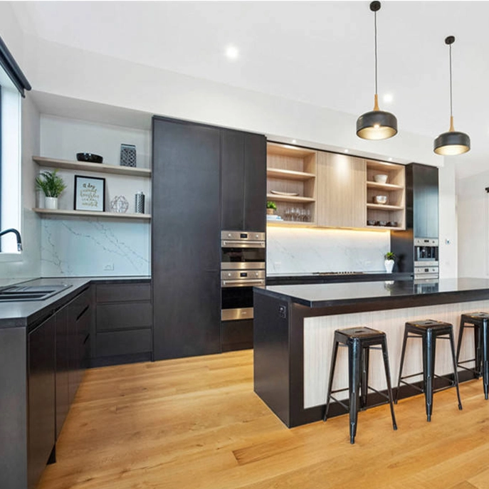 L shaped kitchen cabinet