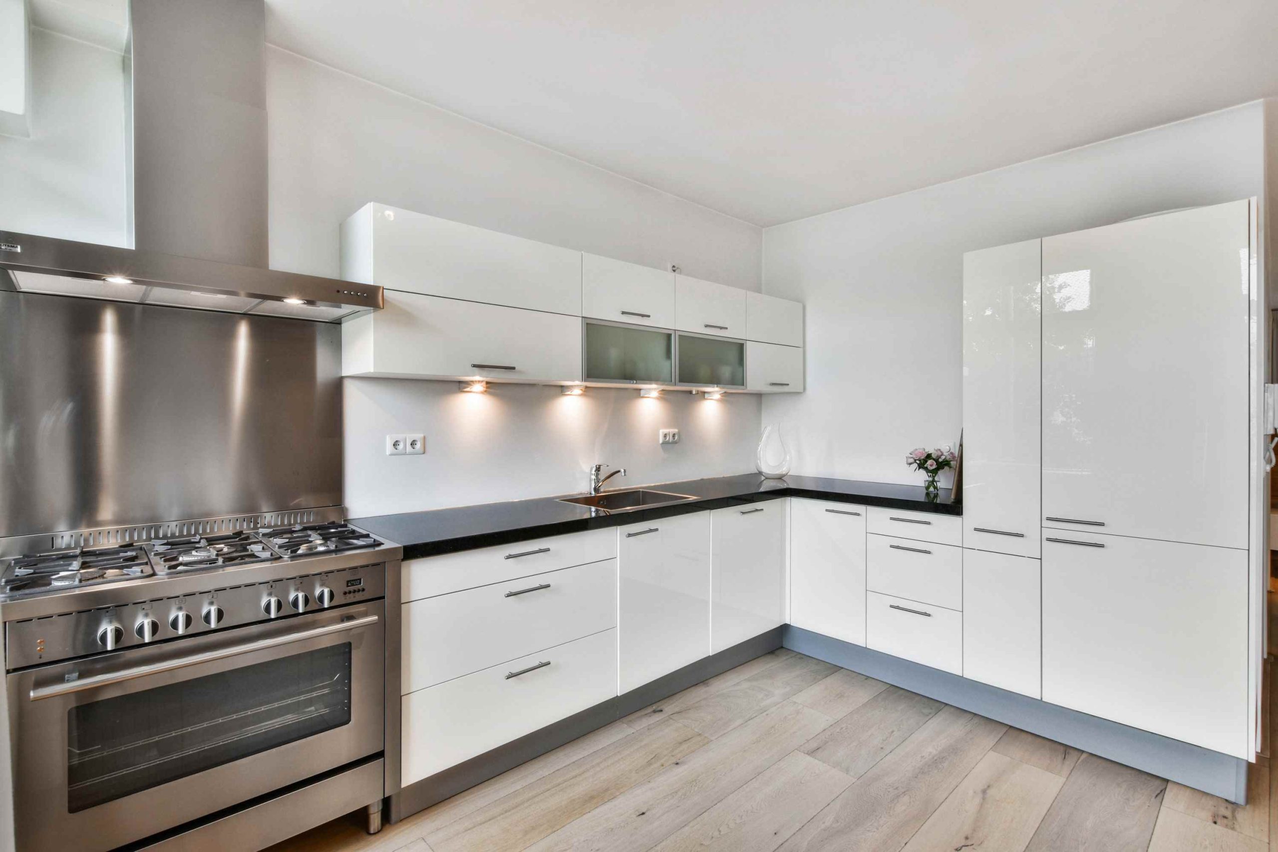Minimalist open kitchens