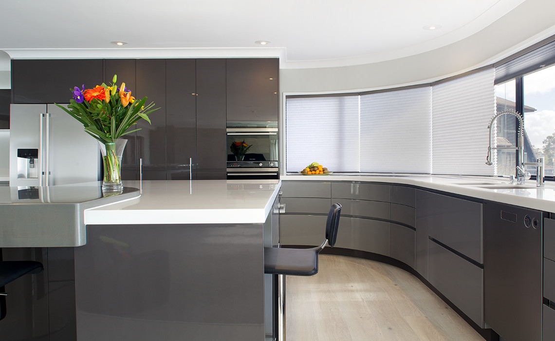 modern grey kitchen cabinets company