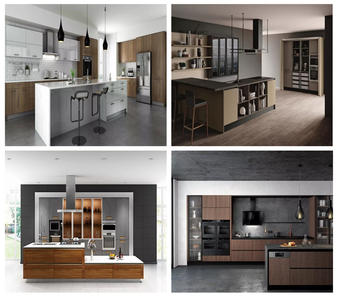 solid wood modular kitchen